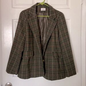 Vintage green checker suit